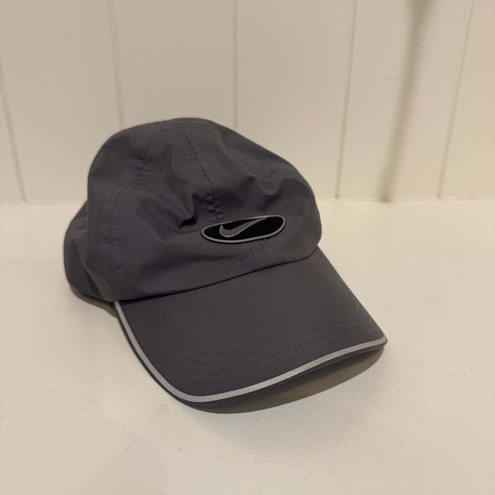 Nike Golf Vintage Adjustable Cap Hat Gray with Embroidered Swoosh Logo